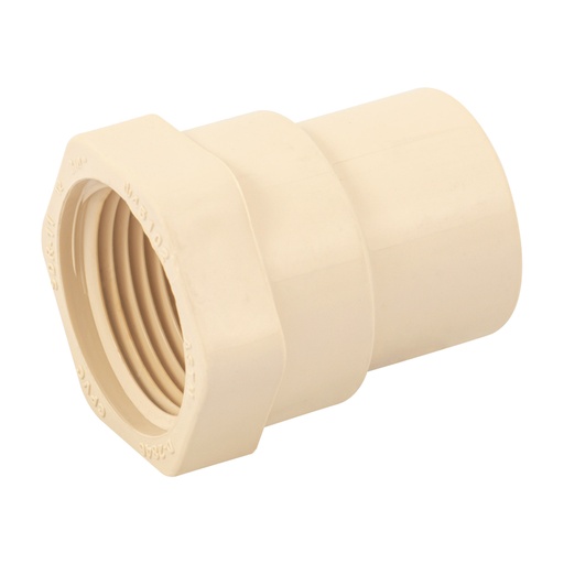 [45102] Conector hembra de CPVC 3/4', FOSET CPVC-602