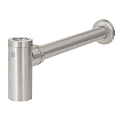 [45284] Céspol de bote minimalista 1 1/4', satín, para lavabo, FOSET CE-212N