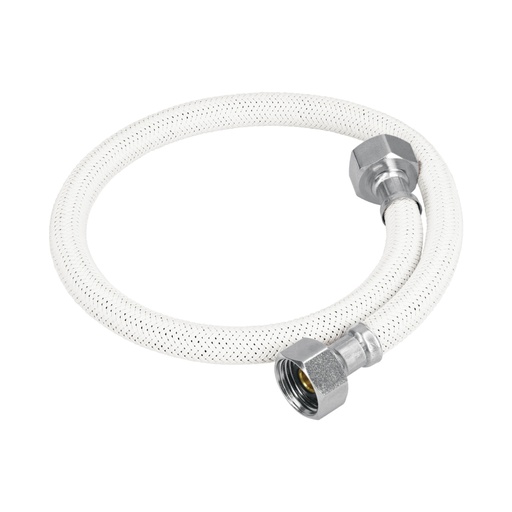 [45313] Manguera lavabo/fregadero, vinilo blanco, 1/2' x 1/2', 55 cm FFR-55B