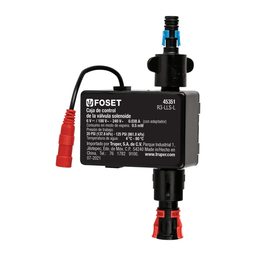 [45351] Válvula solenoide para llave de sensor LLS-L, FOSET R3-LLS-L