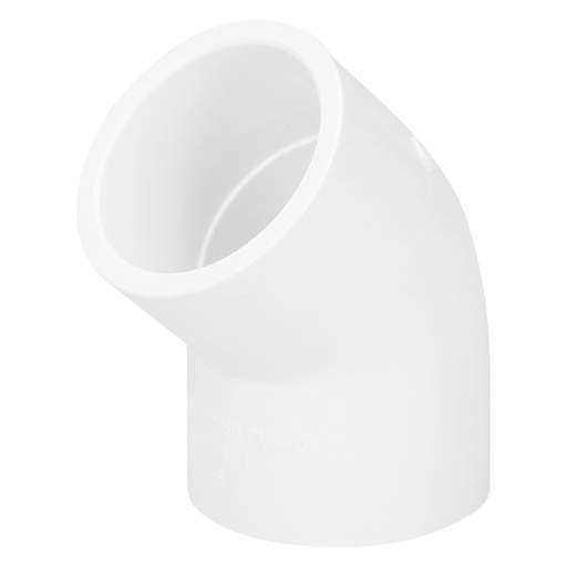 [45416] Codo 45° de PVC de 1', FOSET PVC-863