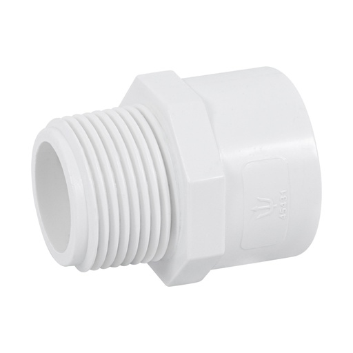 [45431] Adaptador macho de PVC de 1', FOSET PVC-613