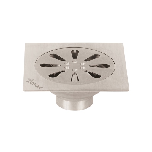 [45471] Resumidero cuadrado 4' x 4', acero inoxidable, gota, AQUA RS-605