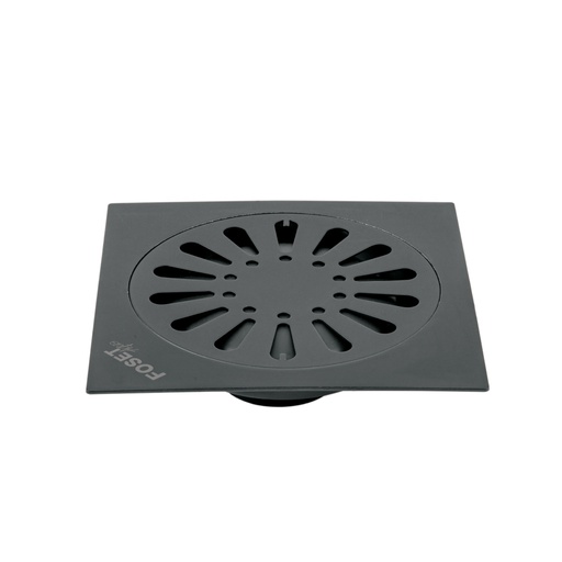 [45474] Resumidero cuadrado 6' x 6', acero inoxidable, negro, gota RS-607M