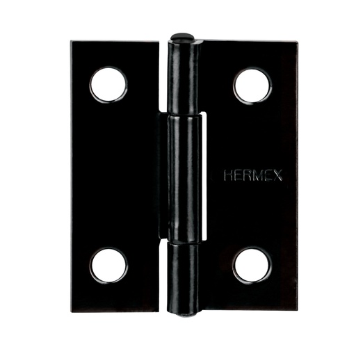 [45633] Bisagra rectangular 1-1/2' negra, HERMEX BR-156