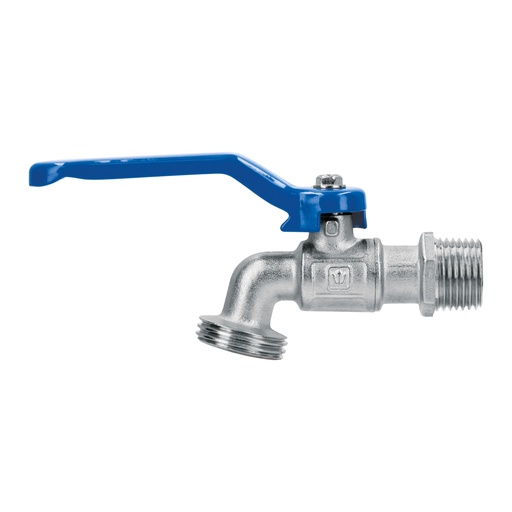 [45969] Llave de esfera de latón 1/2', 140 g, s/adaptador, FOSET LLE-140LS