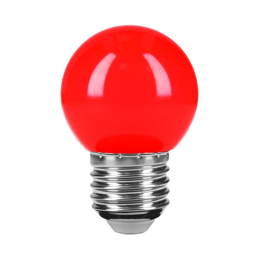 [46029] Foco LED 1 W, tipo globo G45, color rojo, E26, VOLTECK LED-1RO