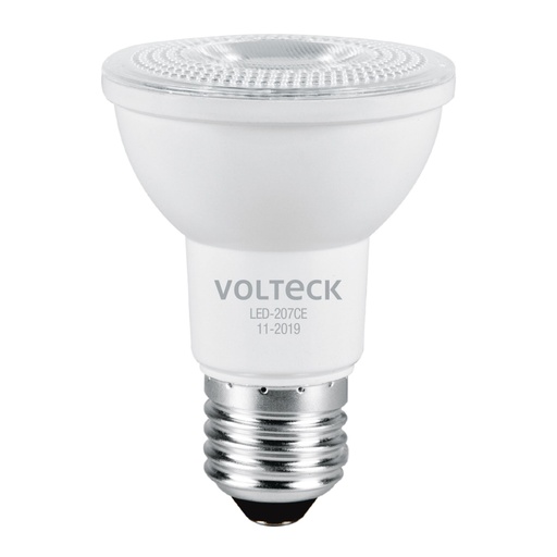 [46183] Foco LED 6 W tipo PAR20, 3000K blanca cálida, VOLTECK LED-207CE