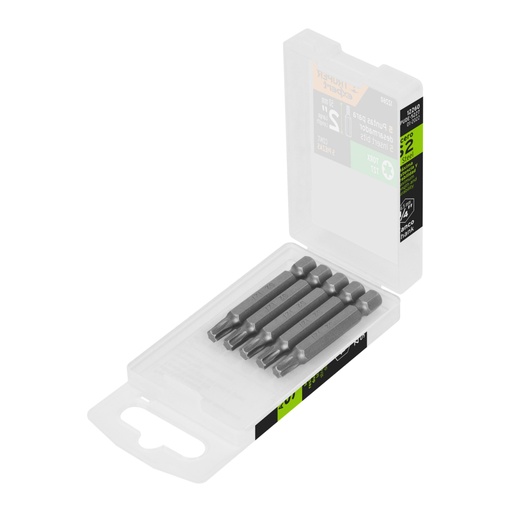 [12260] Estuche con 5 puntas torx T27 largo 2', TRUPER EXPERT PUDE-5227