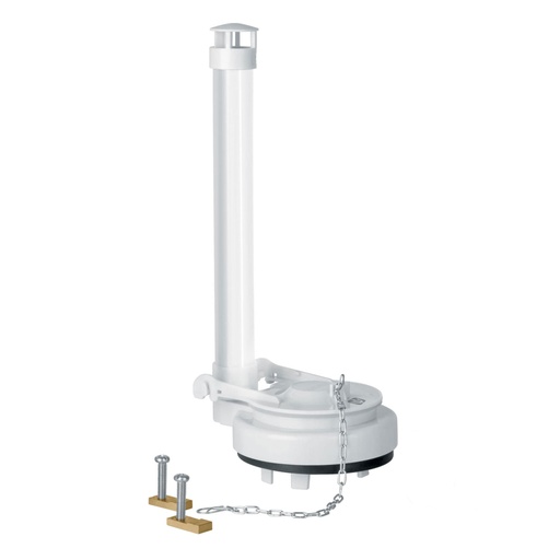 [46287] Válvula de descarga 3' para WC de 1pieza, cadena inox, FOSET VW-011