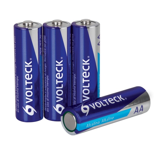 [46315] Blíster con 4 pilas alcalinas AA, VOLTECK AL-AA