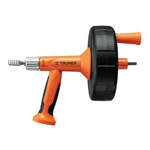 [12280] Destapacaños de 7.6 m para taladro, con mango, TRUPER DECA-25X