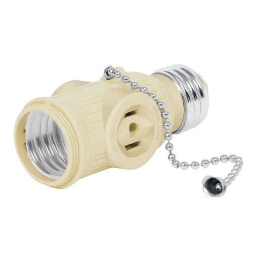 [46515] Portalámpara de baquelita, con interruptor de cadena VOLTECK POBA-17