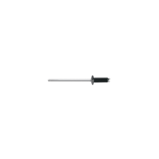 [46561] Bolsa c/50 remaches 1/8'x1/4' negros de aluminio, ala 1/4' R-44BN