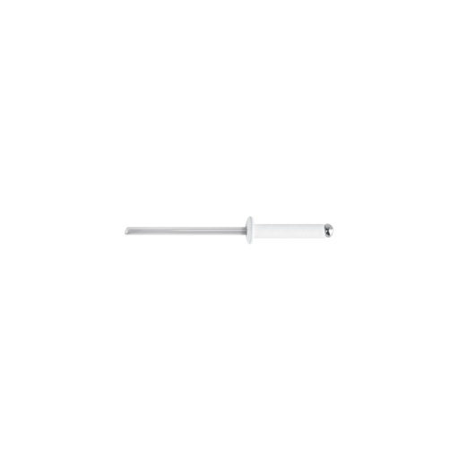 [46574] Bolsa c/50 remaches 1/8'x1/2' blancos de aluminio, ala 1/4' R-48BB
