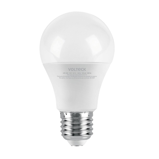 [46859] Foco LED 9W (60W) A19, 3000K blanca cálida, 800 lm, blíster LED-60C
