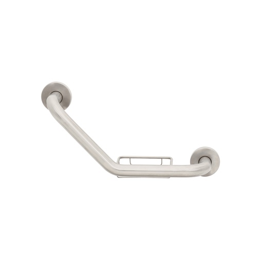 [46888] Barra angular con jabonera, acero inoxidable, 42cm, FOSET BARS-40AJ