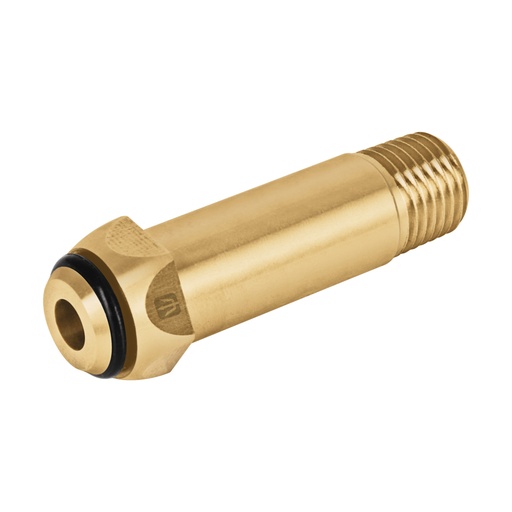 [47311] Punta pol de latón 1/4' x 5 cm, de rosca con O-ring, FOSET POL-6RE