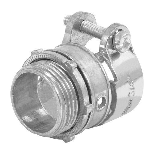[47341] Conector recto 3/4' para tubo flexible metálico, VOLTECK CTF-3/4R