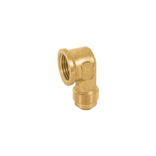 [47403] Codo para estufa a 90° de latón de 3/8 x 3/8', FOSET CLG-521