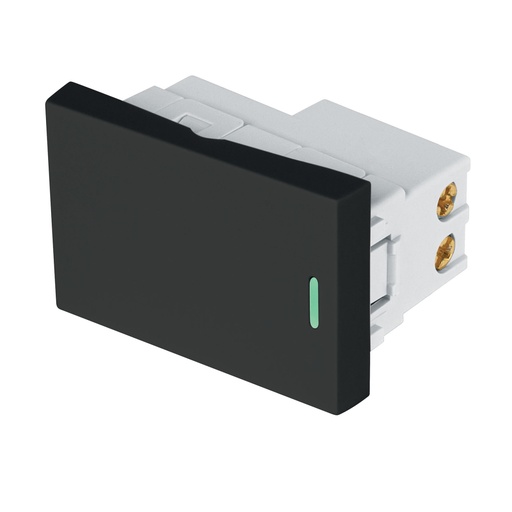 [47877] Interruptor de 3 vías negro de 1.5 módulos, línea Lisboa APSE15-ELN