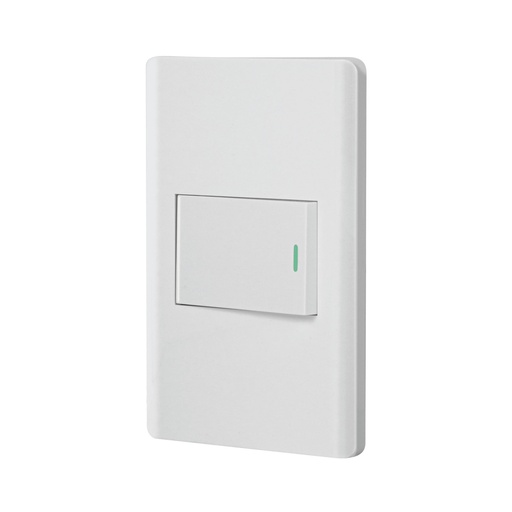 [47958] Placa armada blanca 1 interruptor 1.5 módulos, Lisboa PA-APSE15-LB