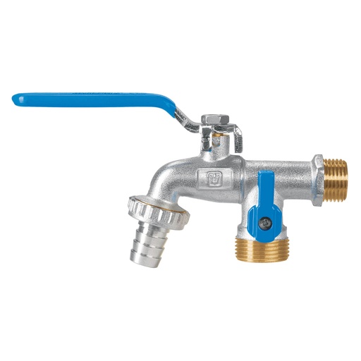 [48060] Llave de esfera doble salida 1/2' de latón, FOSET LLED-265L