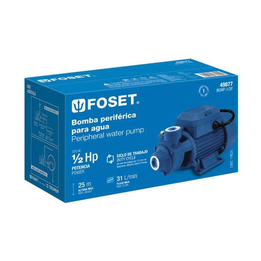 [48268] Caja de empaque de repuesto para BOAP-1/2F, FOSET CJ-BOAP-1/2F