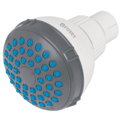 [48294] Regadera redonda de ABS 2-1/2' gris-blanca sin brazo, BASIC R-516S