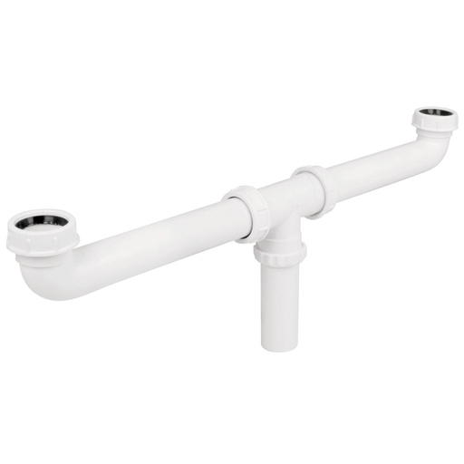 [48338] Céspol doble 1-1/2', s/contra, polipropileno, para fregadero CED-11