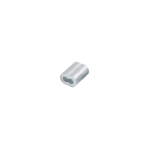 [48365] Bolsa con 50 casquillos dobles de aluminio, 1/8', FIERO CAD-1/8