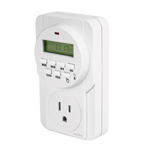 [48386] Temporizador digital, 8 eventos, Volteck TEM-8