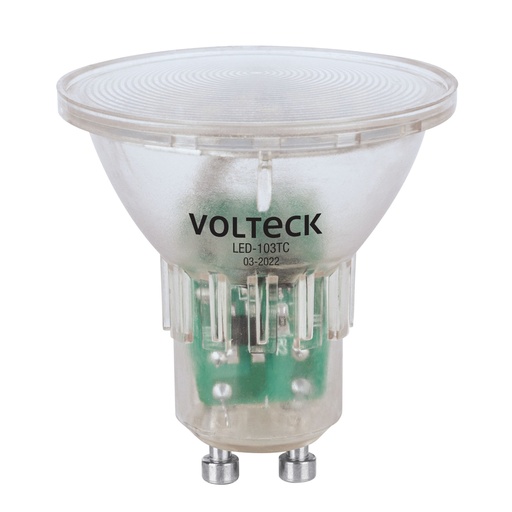 [48405] Lámpara trans. de LED 3 W MR16 base GU10 luz cálida, blíster LED-103TC