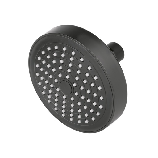 [48423] Regadera redonda de ABS 4-1/4' sin brazo, negro, BASIC R-402SM