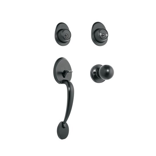 [48436] Jaladera/perilla, Lugo llave-llave, Negro, HERMEX CEP-62PJ