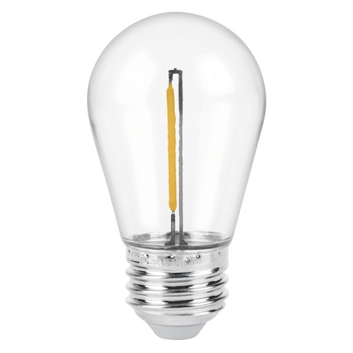 [48452] Foco LED filamento 1 W, S14, 2200K luz ambar, E26, VOLTECK LED-141FC