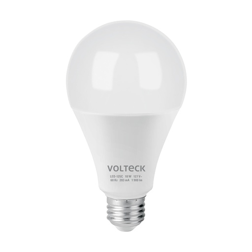 [48459] Foco LED 18W (125W) A25, 3000K blanca cálida, 1900 lm, caja LED-125C