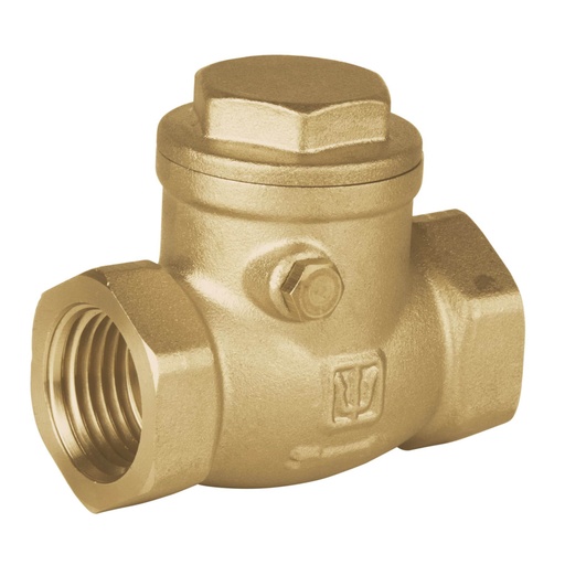 [48510] Válvula check horizontal de latón, 1/2', FOSET VAHO-1/2
