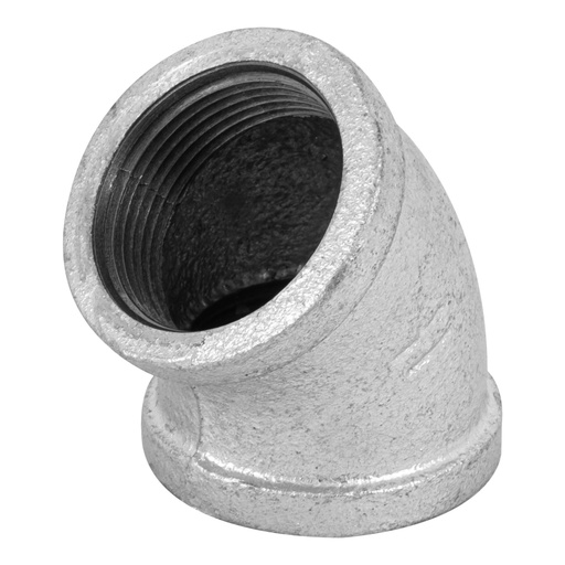 [48752] Codo 45° acero galvanizado de 1-1/4', FOSET CG-864