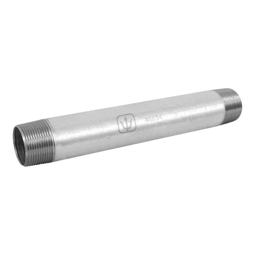 [48834] Niple de acero galvanizado 1-1/4 x 12', FOSET CG-435