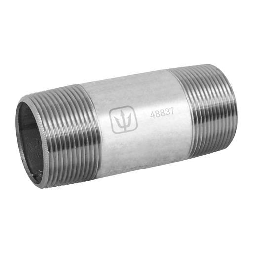 [48837] Niple de acero galvanizado 1-1/2 x 4', FOSET CG-438