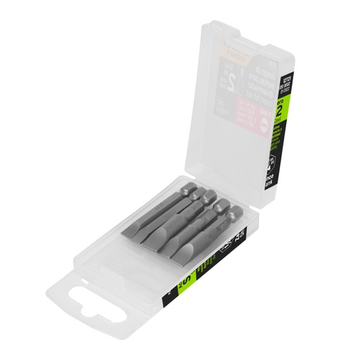 [12721] Juego de 5 puntas planas combinadas largo 2', Truper Expert PUDE-3002