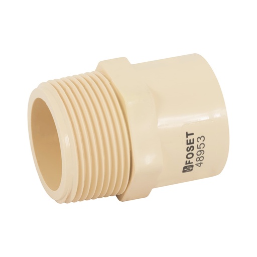 [48953] Conector macho CPVC 1-1/4', FOSET CPVC-614