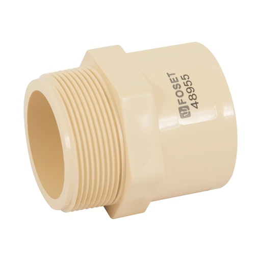 [48955] Conector macho CPVC 2', FOSET CPVC-616