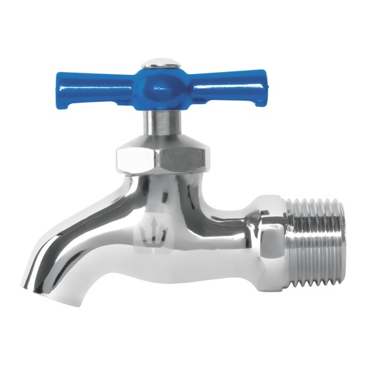 [49086] Llave de nariz de latón cromado, 135 g, entrada 1/2', FOSET LLJ-135C