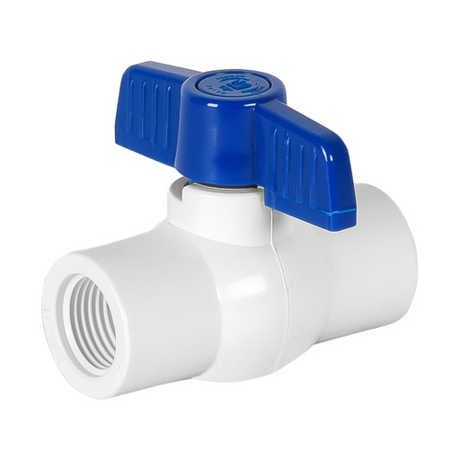 [49150] Válvula esfera de PVC 1/2' roscable, FOSET PVC-ES-1/2R