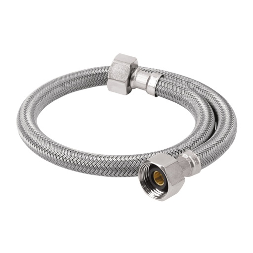 [49181] Manguera lavabo/fregadero, vinilo gris, 1/2' x 1/2', 55 cm FFR-55V