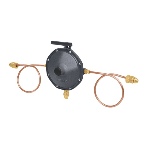 [49226] Regulador de gas LP, 2 vías, 2 pigtails, baja presión RG-200