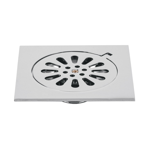 [49271] Resumidero cuadrado 6 x 6', latón, cromo, FOSET AQUA RS-606