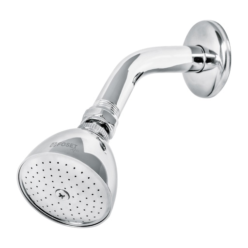 [49448] Regadera cónica 2-1/2', metálica, brazo y chapetón, cromo R-509